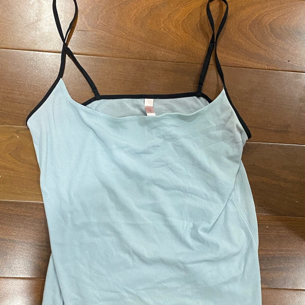 EUC Light blue victoria secret sheer tank top